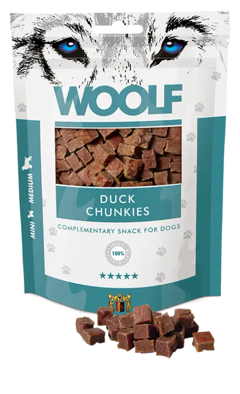 Woolf Godbiter Duck chunkies 100g
