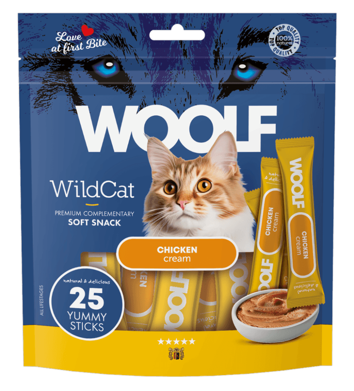 WOOLF Wildcat Cream Chicken 25 Stk