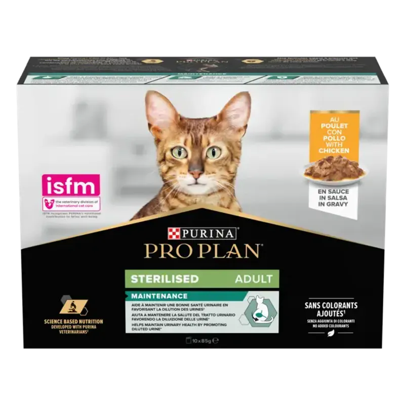 Pro Plan Cat Sterilised Chicken 10-pack