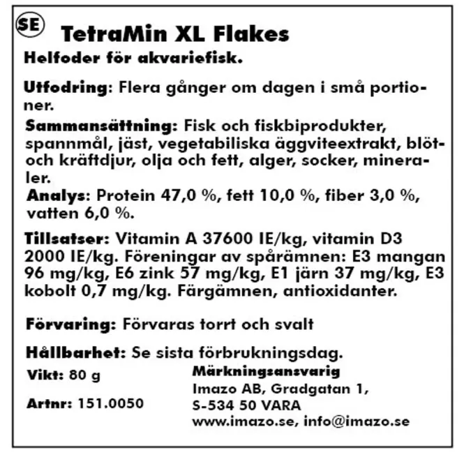 Hovedbilde TetraMin XL Flakes 500 ml