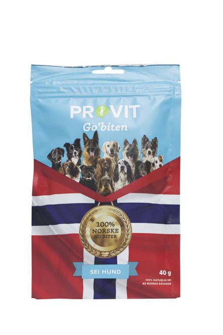 Hovedbilde PROVIT Godbiter Frysetørket Sei 40g
