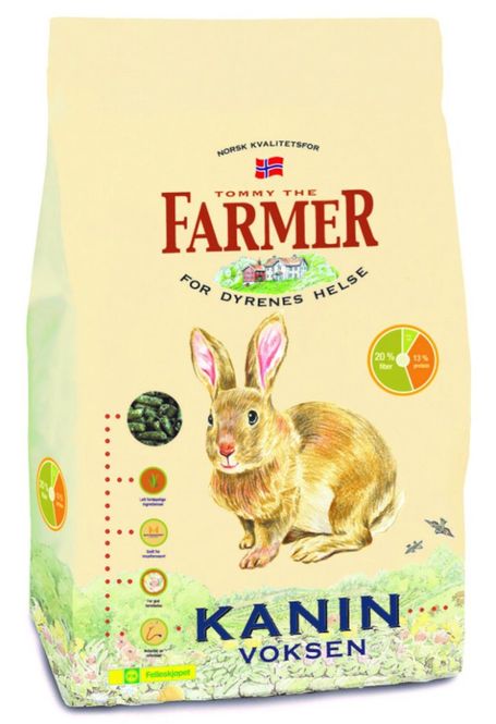 Hovedbilde Tommy the farmer Kaninfòr voksen 2,5 kg