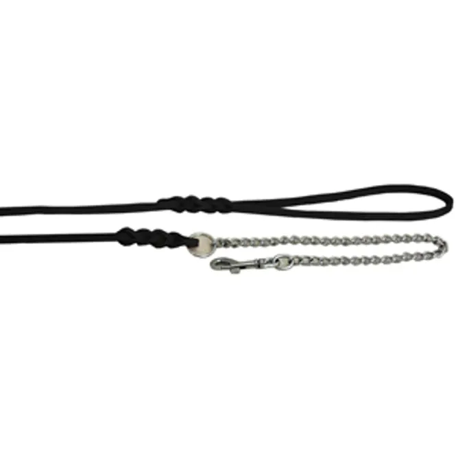 Hovedbilde Alac Leash Skinn Svart m. kjede