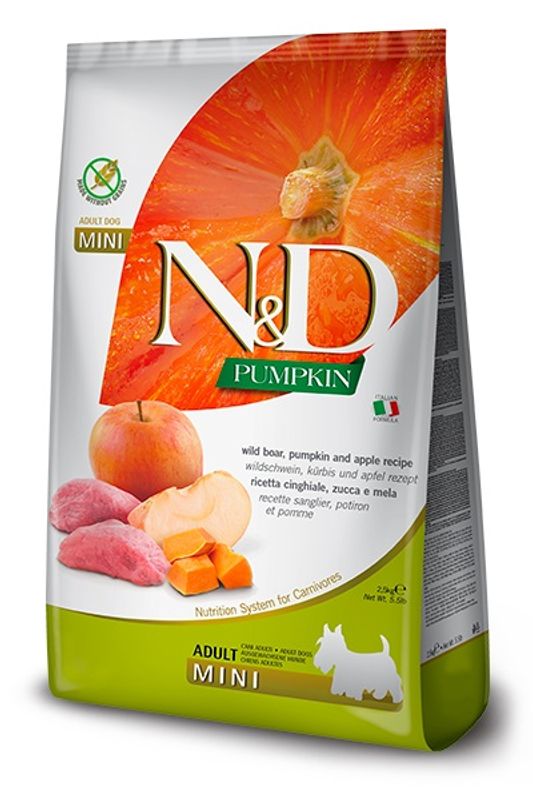 FARMINA N&D Hundefor Villsvin og Eple Adult mini 7kg