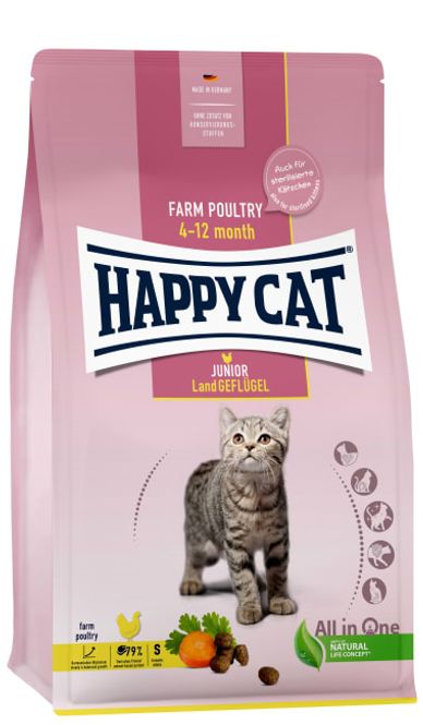 Hovedbilde Happy Cat Junior Fugl 1,3kg (Fra 4 mnd)