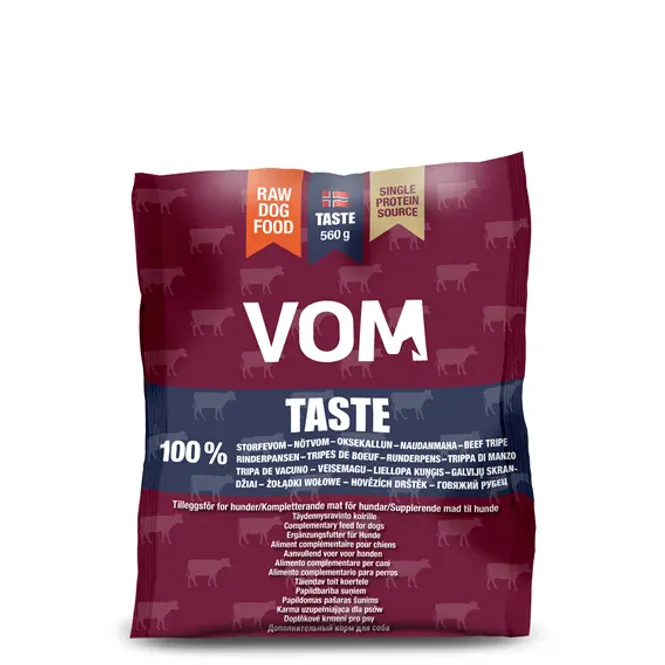 Hovedbilde VOM TASTE storfevom pose 560 gram