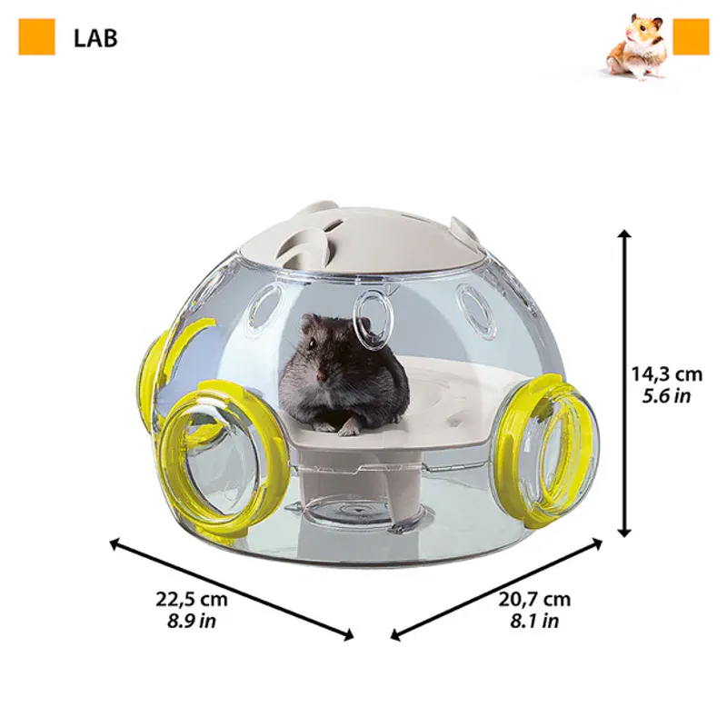 Hamsterleke lab 22,5x20,7x14,3 cm