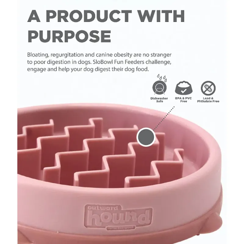 Oh Food Bowl Fun Feeder Slow-bowl Xs