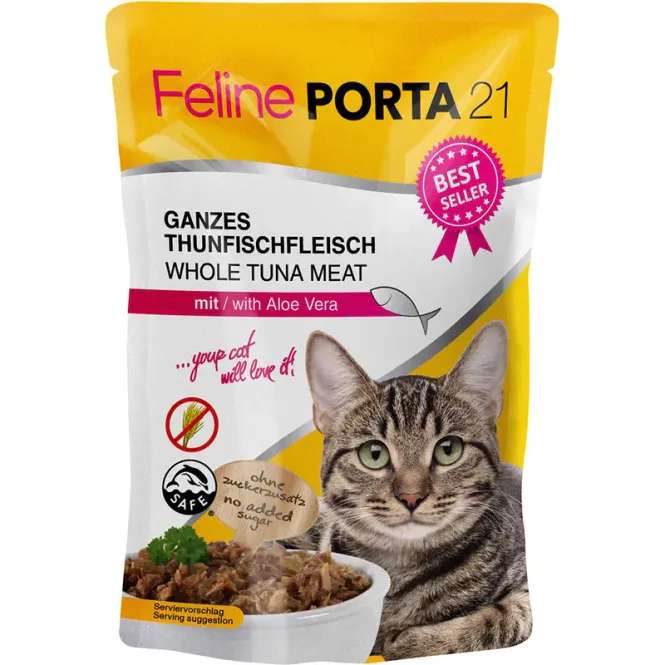 Hovedbilde Feline Porta21 Tuna & Aloe Vera 100 g