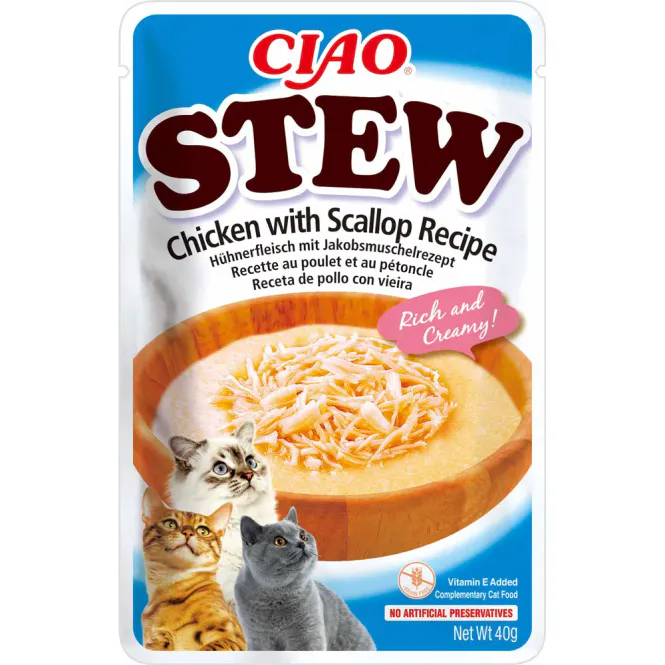 Hovedbilde Ciao Stew med kylling og kamskjell 40g
