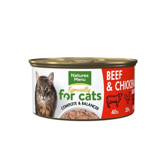 Hovedbilde NM Boksemat Katt 85g Biff og Kylling