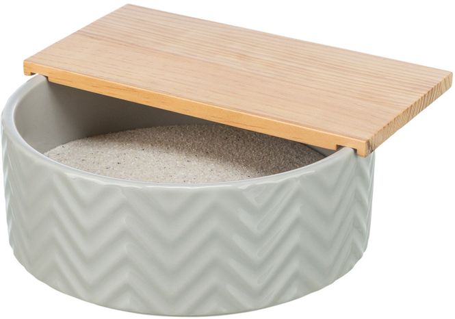 Hovedbilde Sandbad i Keramikk/Tre Ø24cm/25x9cm