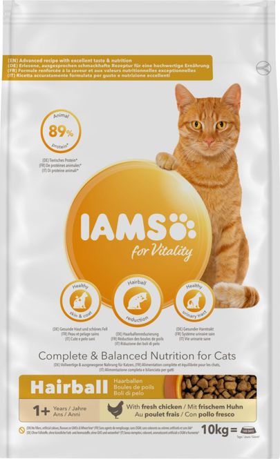 Hovedbilde IAMS Kattemat Vitality Adult Hairball 10kg