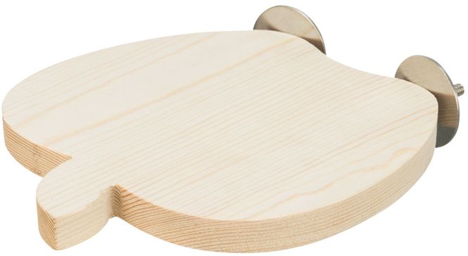 Hovedbilde Gnagerplatå Epleformet i Tre 21x17cm