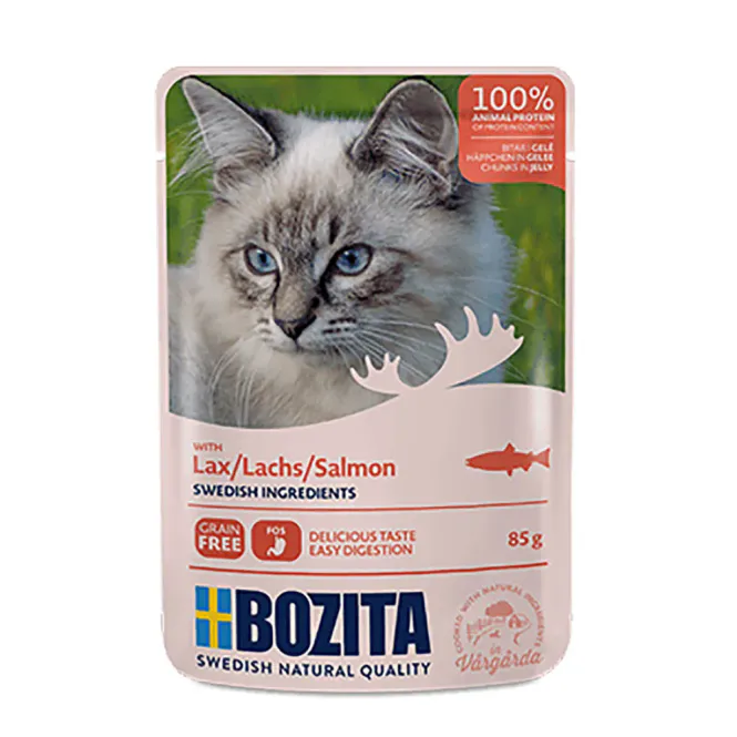 Hovedbilde Bozita Feline Laks gelé 85g