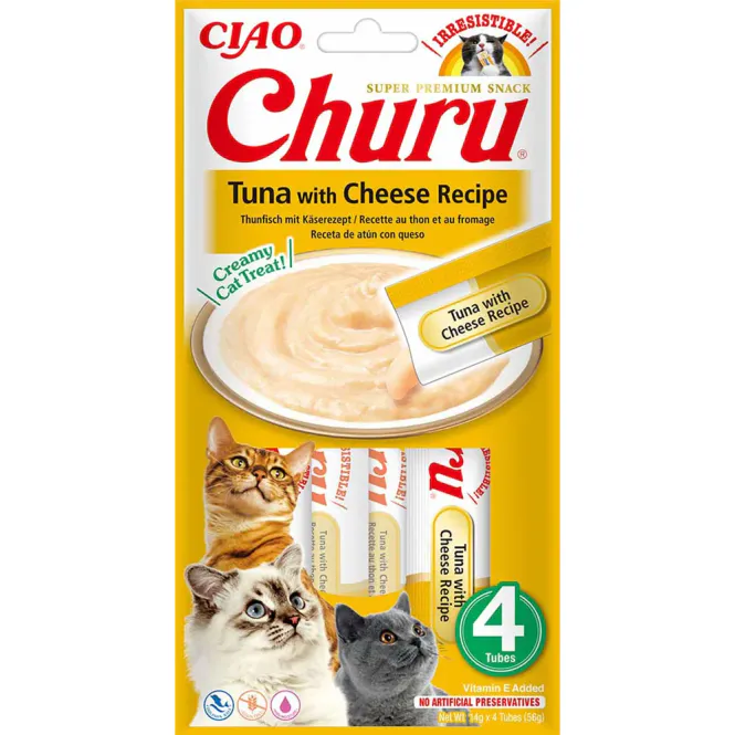 Hovedbilde Churu Cat Tuna and Cheese 4st