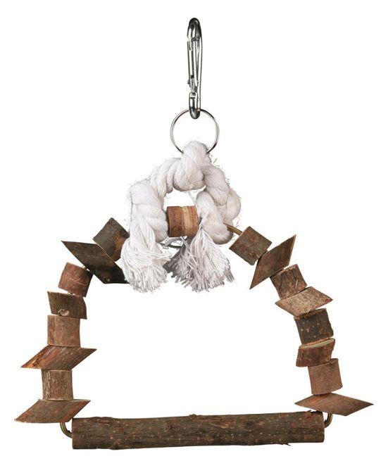 Hovedbilde Huske M/Tau og Treklosser Naturtre 15x20cm