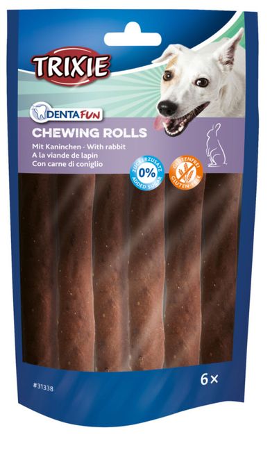 Hovedbilde Tyggerull Natur M/Kanin 6stk 12cm 70g