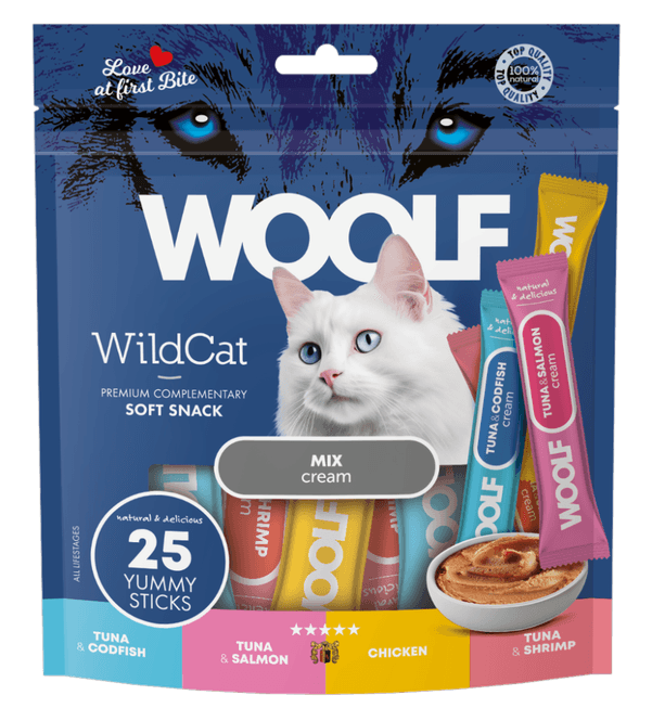 Hovedbilde WOOLF Wildcat Cream Mix Flavour 25 Stk