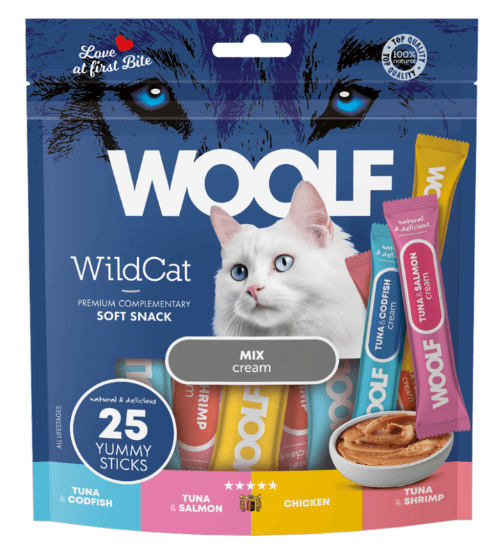 WOOLF Wildcat Cream Mix Flavour 25 Stk