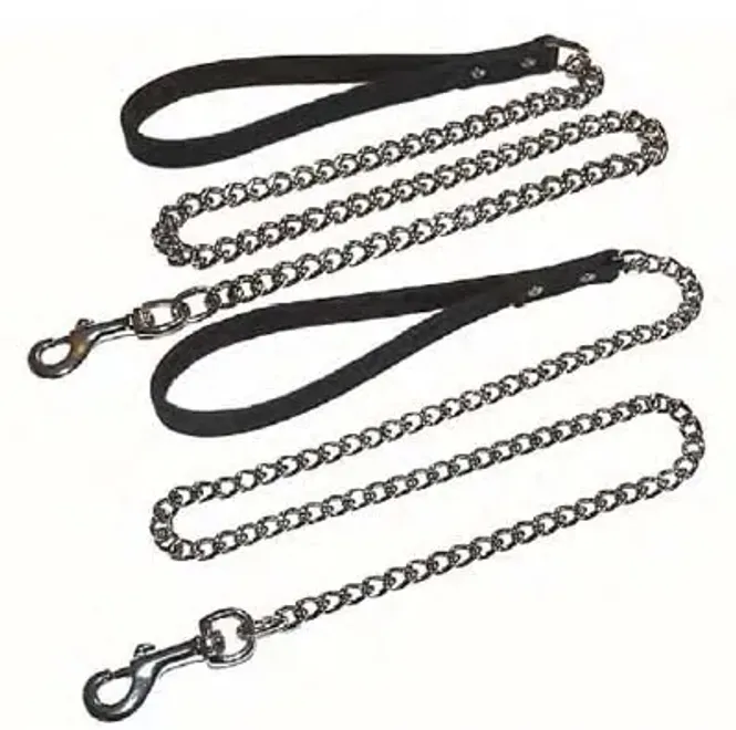 Hovedbilde Kjettingkobbel med lærhåndak 110cm