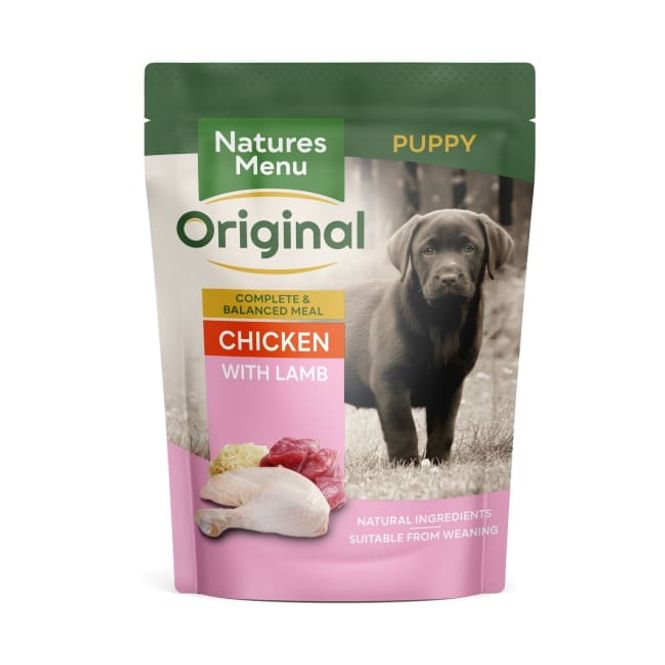 Hovedbilde NM Pouches Hund Junior/Puppy Kylling, Lam og Ris ...