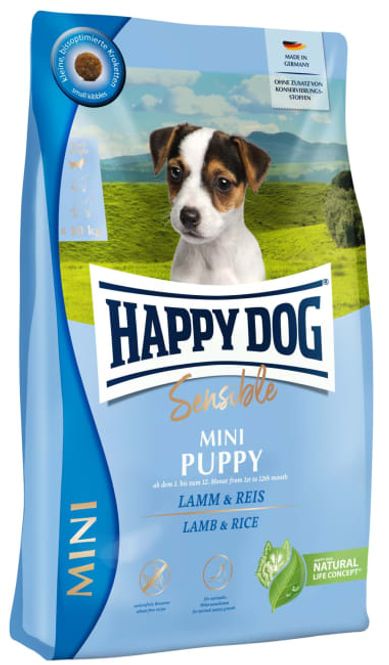 Hovedbilde Happy Dog Sensible Mini Puppy Lam & Ris 4Kg