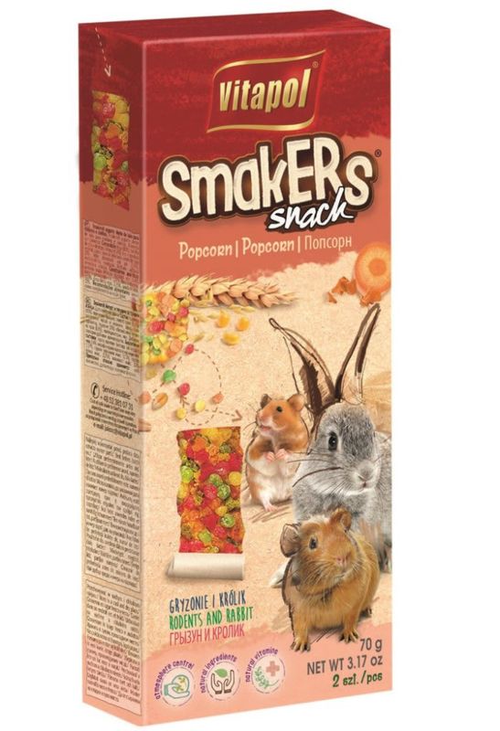 Smakers Gnager m/ Popcorn 2 stk