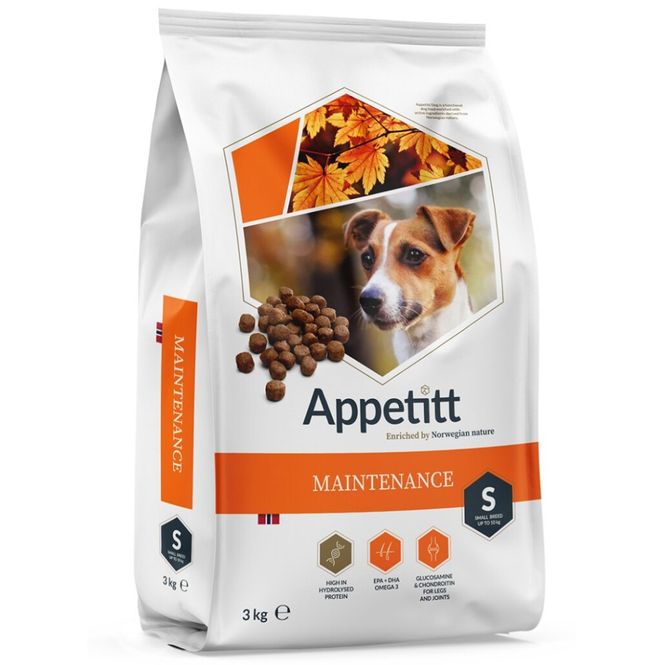 Hovedbilde Appetitt Hundefôr Maintenance Small Breed 3 kg