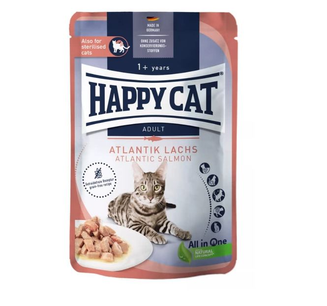 Hovedbilde Happy Cat Pouches Culinary Adult M/Atlantic Laks ...