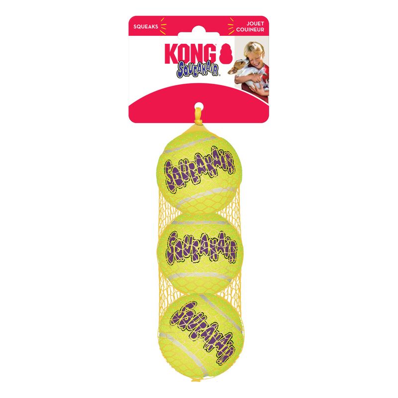 Hundeleke KONG AirDog SqueakAir Ball Multipack