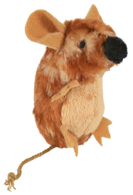 Hovedbilde Katteleke Mus Catnip og Lyd Brun 8cm